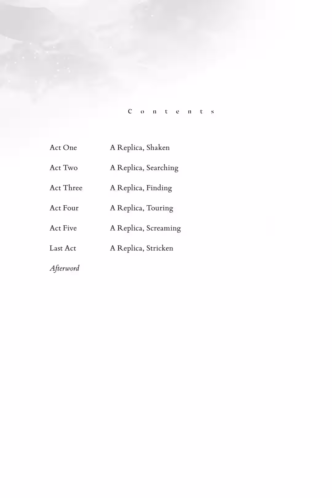 Act Four A Replica, Touring